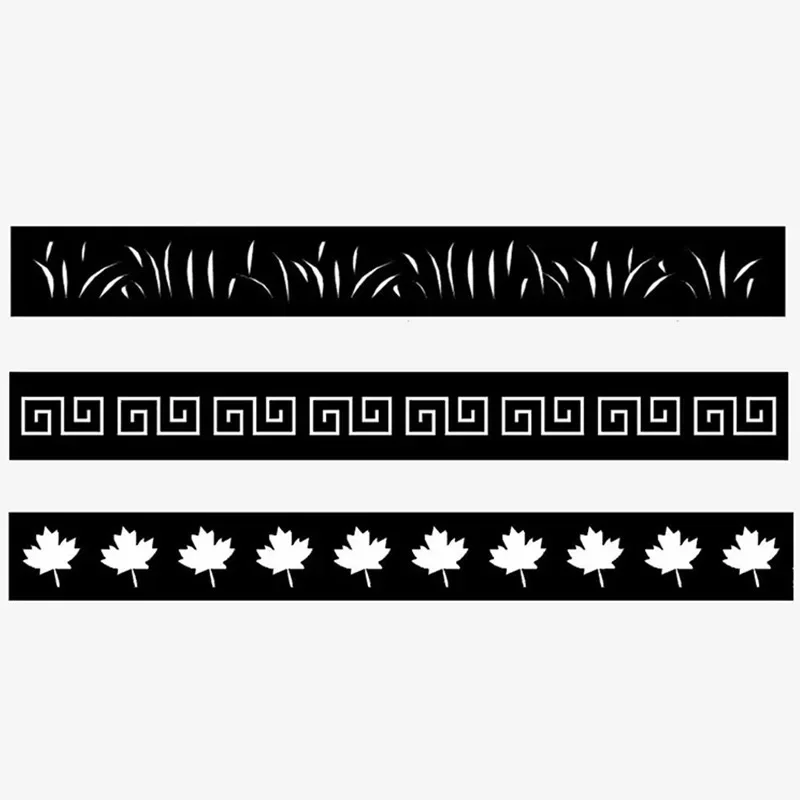 Wood Plastic Composite Fence Aluminum Post WPC  Garden Fence Laser Cut Screen WPC Outdoor Decorative Fence Panel 6