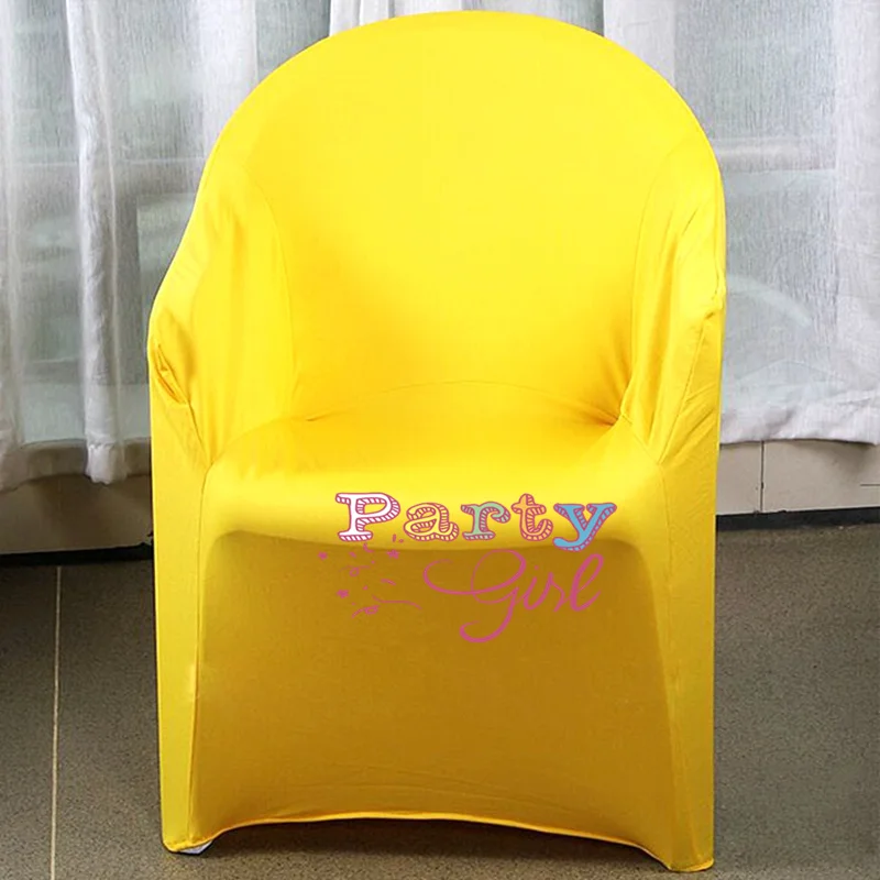 Plastic Lycra Spandex Arm Chair Cover Wedding Chair Covers For Event Party Hotel Decoration 2