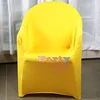 Plastic Lycra Spandex Arm Chair Cover Wedding Chair Covers For Event Party Hotel Decoration 2