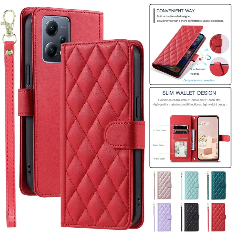 

Кожаный чехол-Кошелек со шнурком для XiaoMi RedMi 11A 10X 10C 9 Prime Note 12 Pro Plus 11 11S 10 10T 9S 8, чехол-книжка