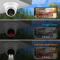 Nouvelle camera video surveillance extérieure IP POE hd 8MP 4K, grand Angle de 2.8mm, H.265, Vision nocturne couleur ia 5
