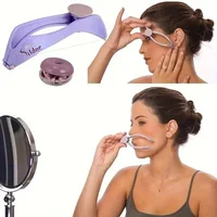 Portable purple facial hair remover with facial threading for beauty purposes