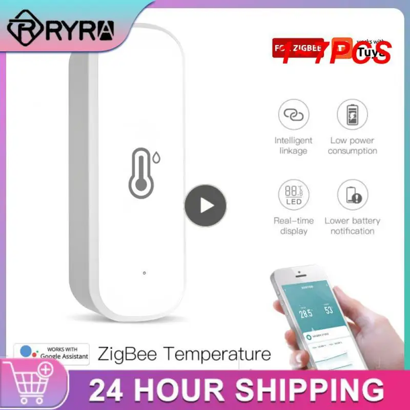 

1~7PCS /Wifi Thermostat Hygrometer Sensor Support Alexa Home Voice Control Indoor Temperature Sensor for Home Pool