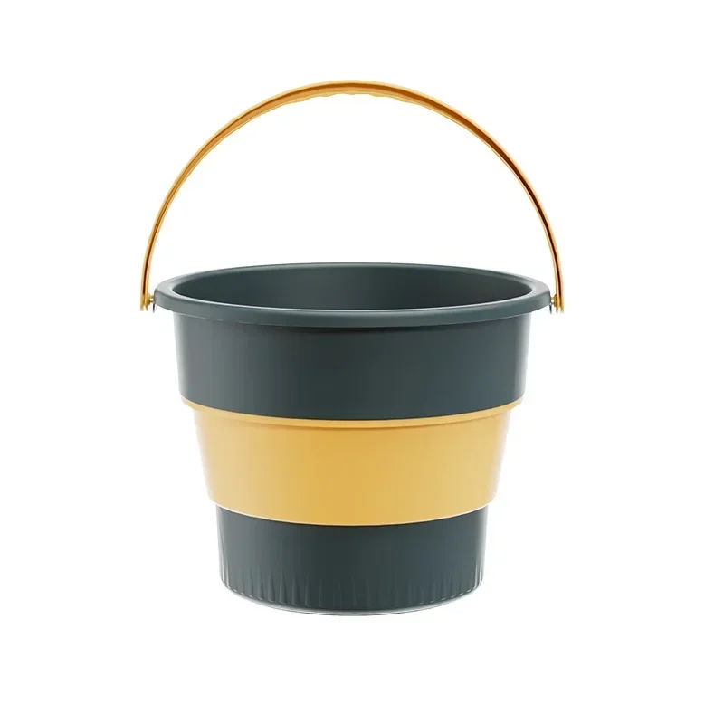 Folding Bucket Fishing Bucket 5/10L Silicone Bucket for Fishing Promotion Folding Bucket Car Wash Outdoor Fishing Supplies Square Bathroom Kitchen Camp