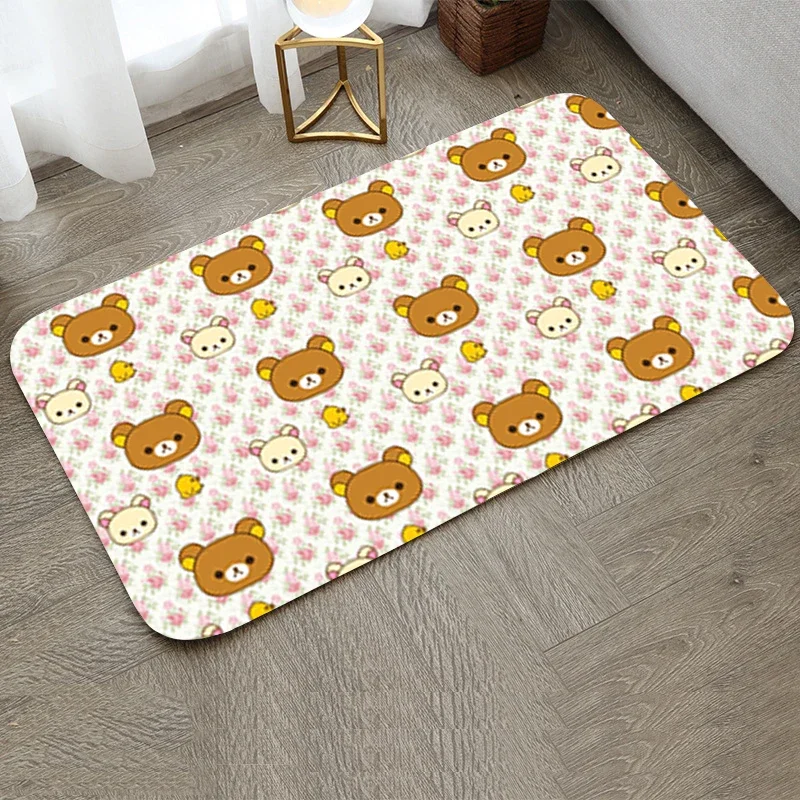 Mat Rilakkuma Room Mats Kawaii Balcony Non Slip Carpet Bathroom