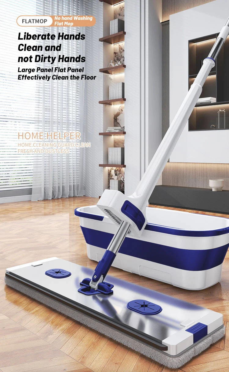 Hands Free Folding Bucket Mop Set