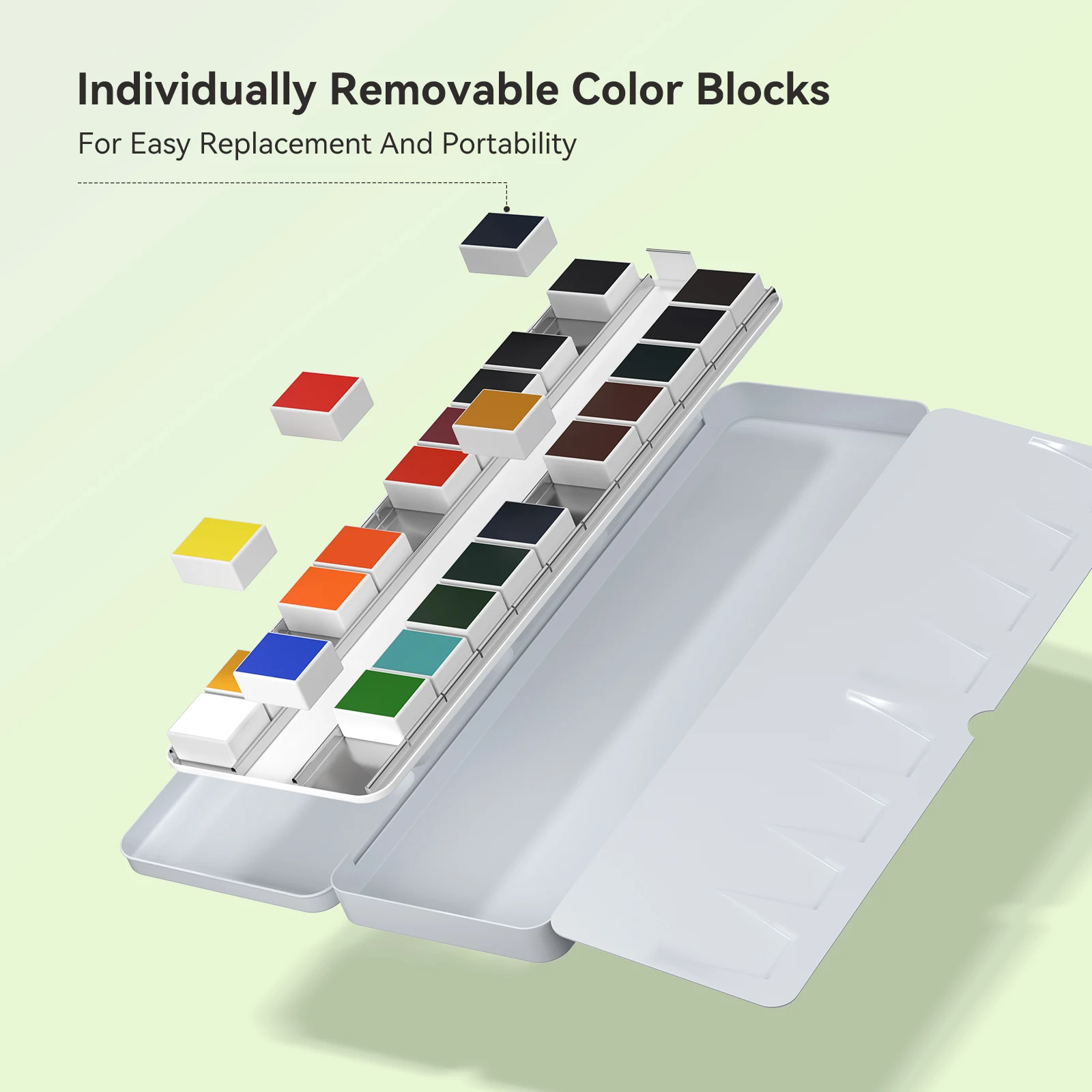 Watercolor Paint Set 24 Solid Watercolor Pigment for Painting Artists School Supplies