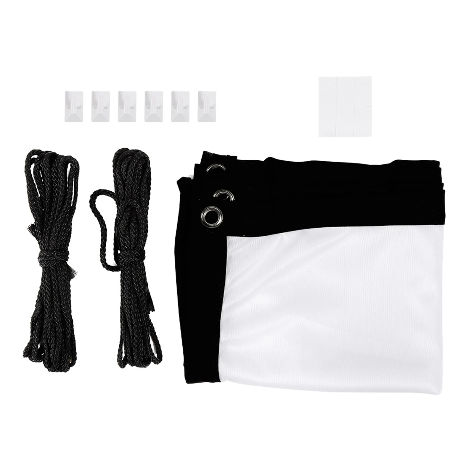 Enhanced Portable 16:9 Soft White Polyester Projection Screen