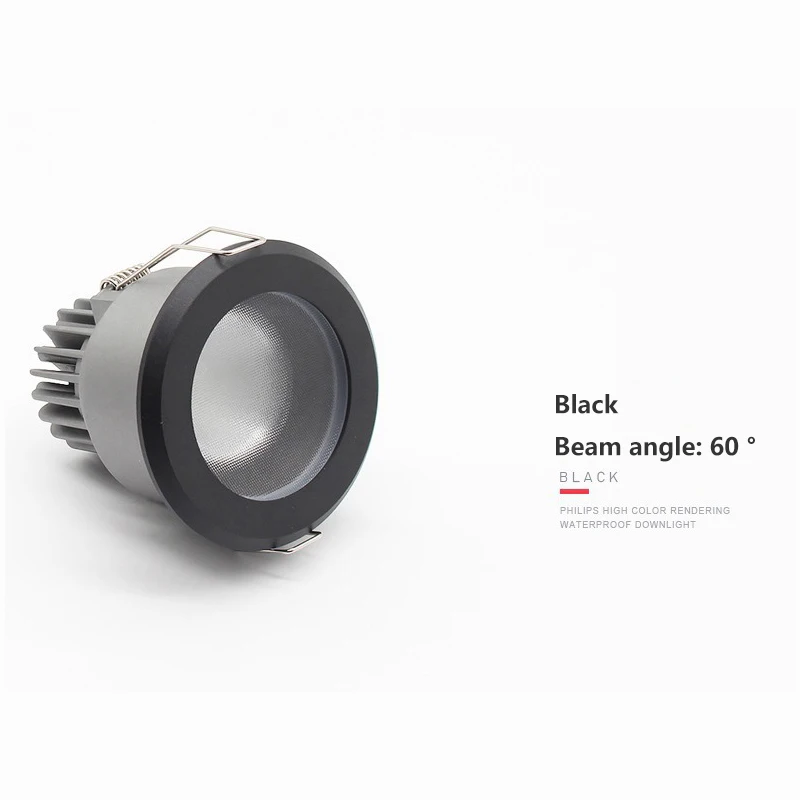 욕실 주방용 방수 LED 다운라이트 DALI Tuya Zigbee 디밍 가능 매립형 LED 천장 조명 7W 10W 안티포그 스포트라이트