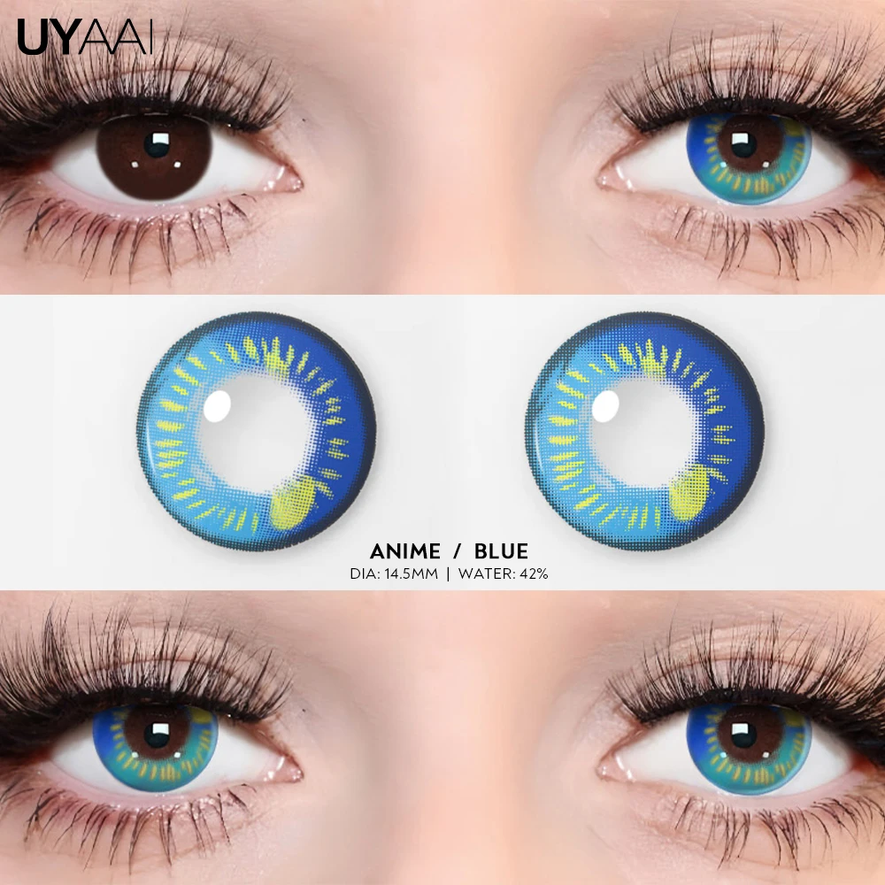 Cosplay Multicontacts Colored Lenses for Halloween - White, Red, Black, Purple