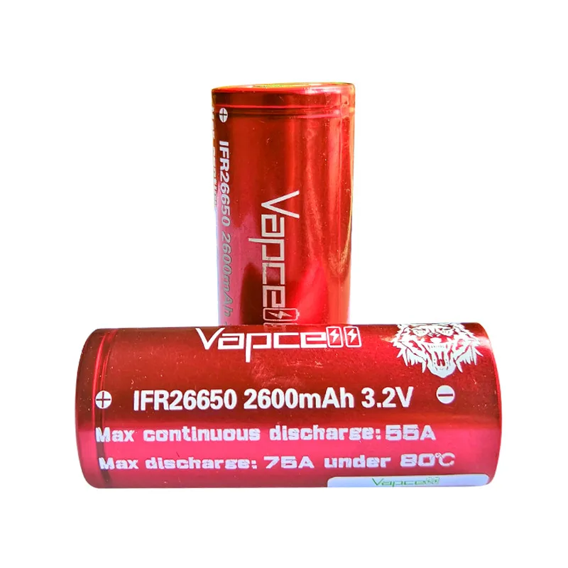 Original Vapcell IFR 26650 Battery 2600mAh High Discharge Current