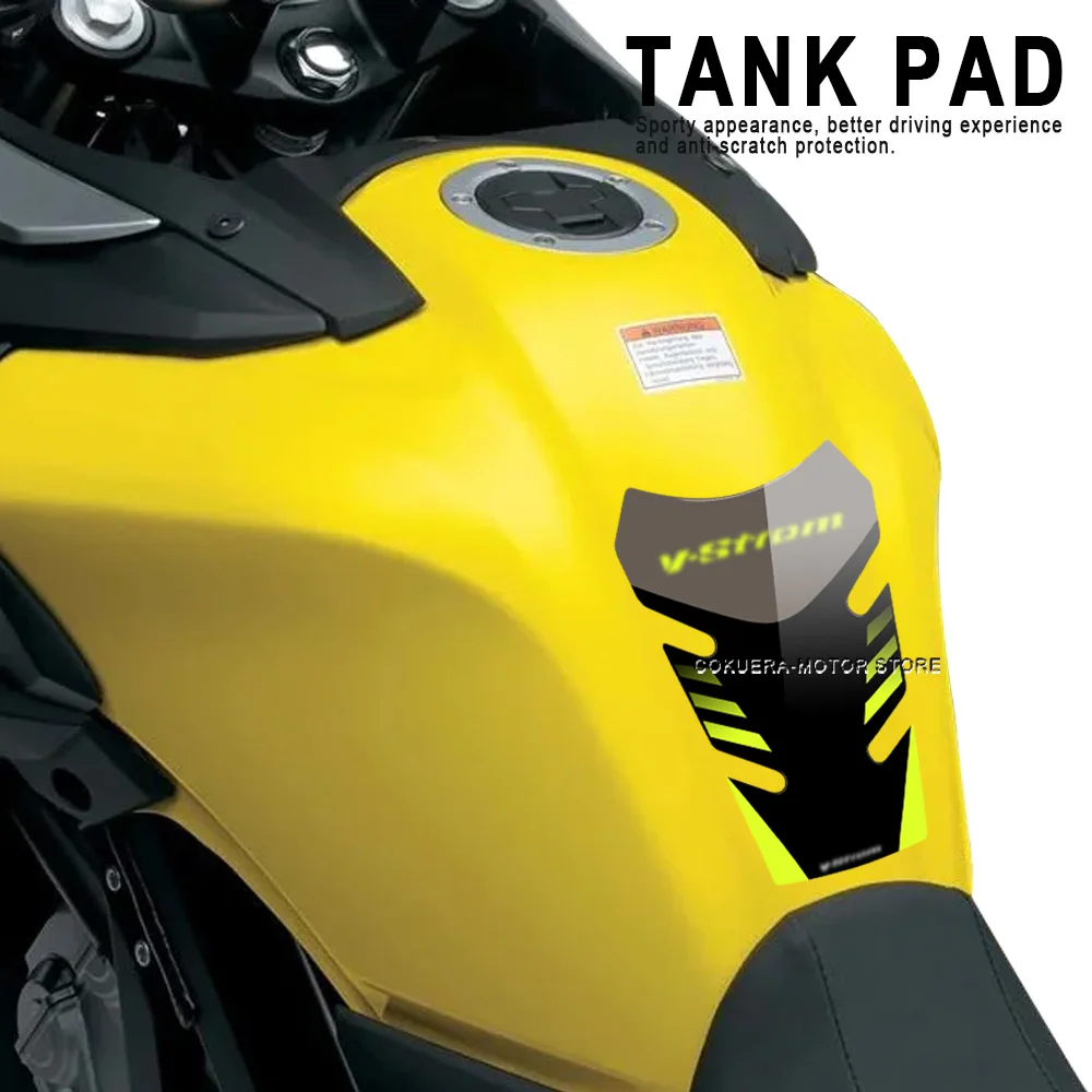 For Suzuki V-Strom 650 1000 DL650 1000 Motorcycle Accessories Fuel Tank Pad Sticker With Fish Bone Sticker