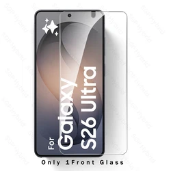 Premium Protective Case with 9H Tempered Glass Screen & Camera Protector Cover Film - Samsung S26 Plus (Only 1Front Glass)