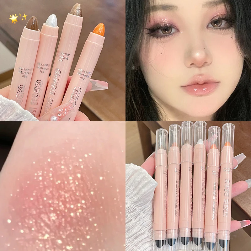 WaterproofDoubleHeadGlitterEyeshadowPenPearlescentMatteEye