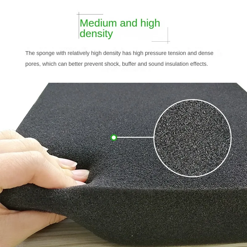 Hard Black Sponge High Density Gasket Shockproof Sponge Block Thin Sponge Pieces Gift Box Lining Filling Sponge Material 4