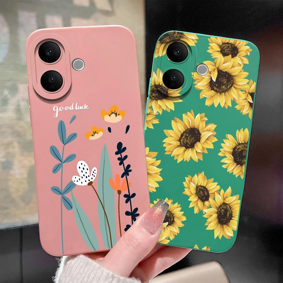 Sweet Girl Sunflower Fall Prevention Phone Case - Unique Protector