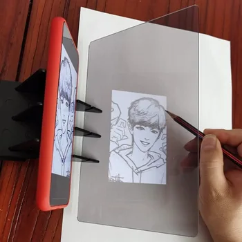 Tavolo da disegno ottico trasparente, tavolo da disegno ottico portatile Tavolo da disegno per immagini Tracing Disegno Proiettore Tavolo da pittura ottico