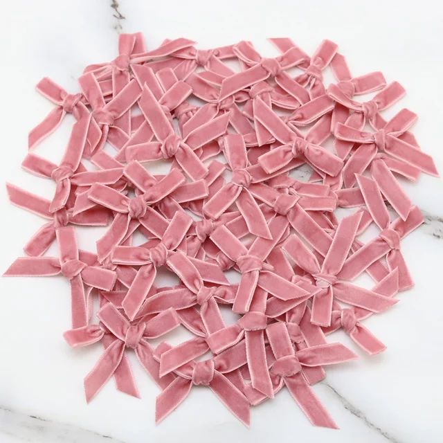 PATIKIL Lot De 100 Mini Nœuds En Ruban De Satin De 3,8 Cm Pour