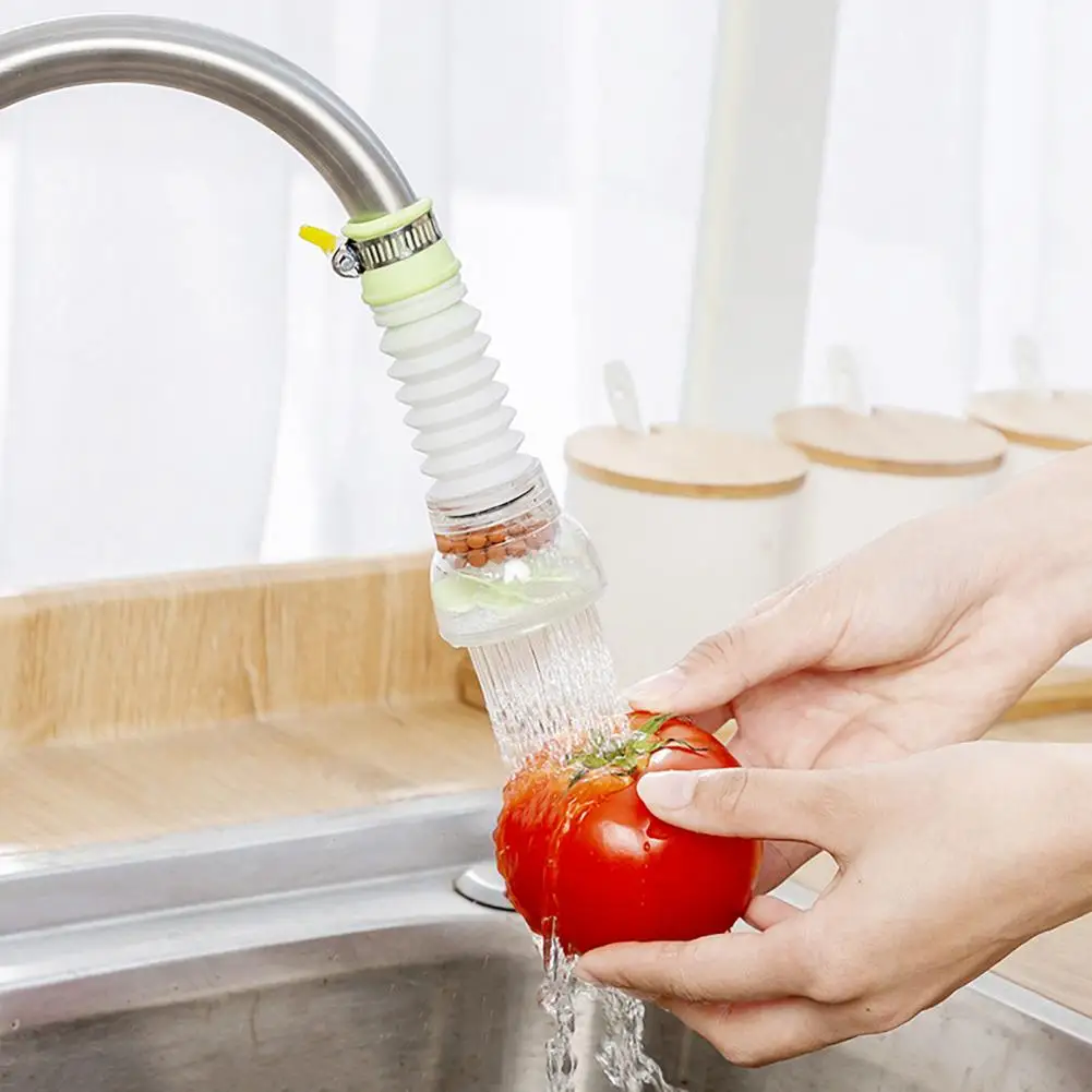 

Faucet Filter 360 Degree Rotation Removable Splash-proof Sink Water Tap Nozzle Filter Diffuser Kitchen Water Saving Sprayer