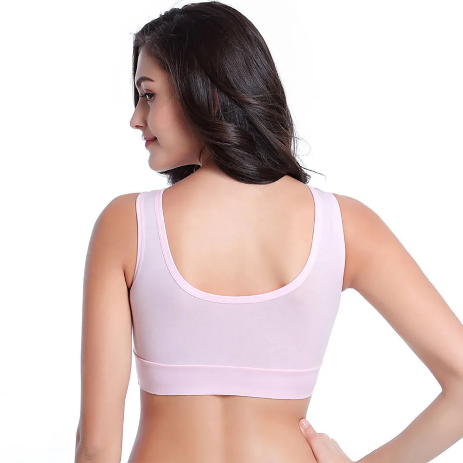 Pregnant Women Bra Vest Style Cross Over Nursing Bra Without Steel Ring Comfortable Sleep Yoga Bra Without Breast Pads 3