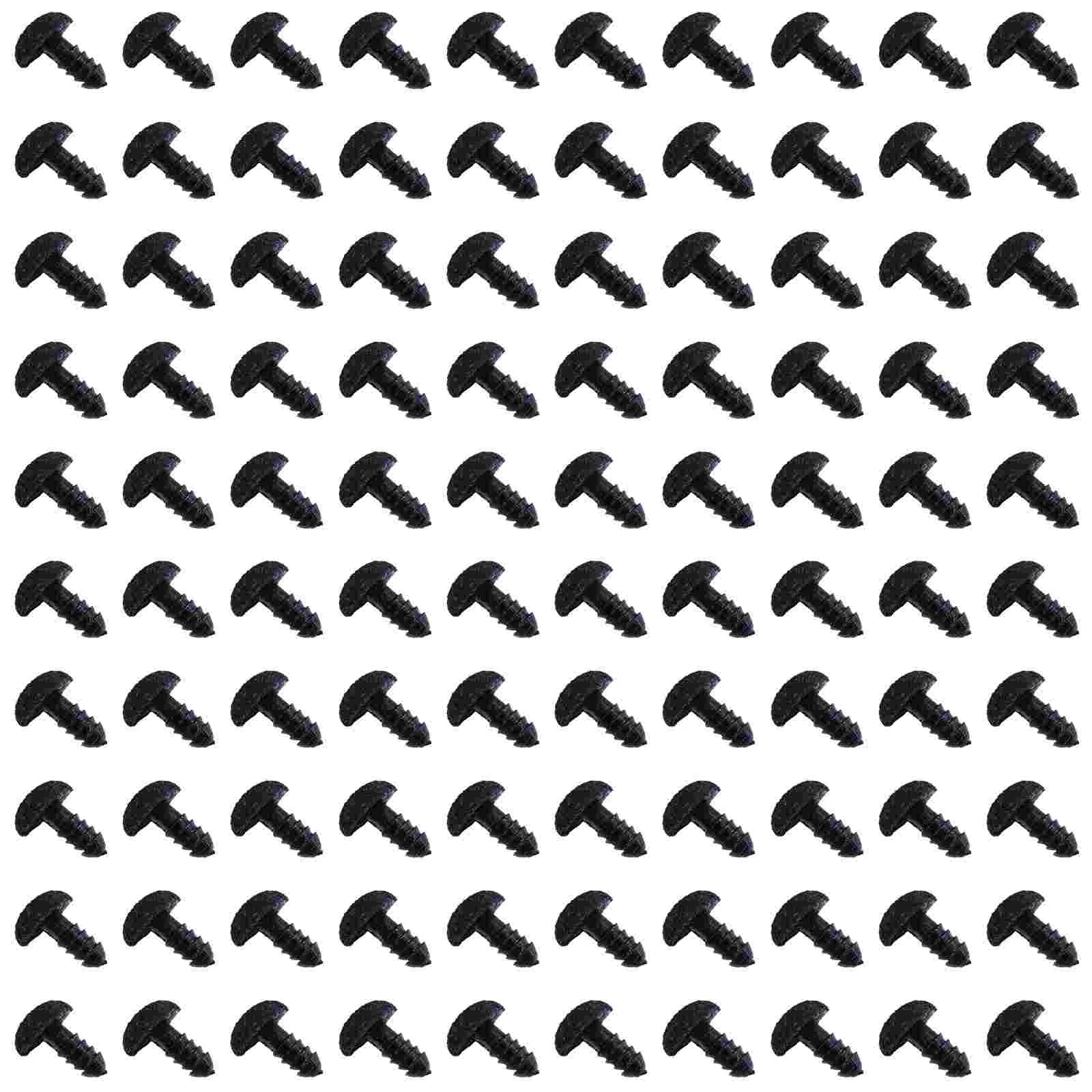 

100 Pcs Flocked Triangular Nose Stuffed Stuffed Toy Plush Bear DIY Joints Accessories Abs Making Accessory