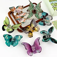 Korean Instagram Style 3D Butterfly Claw Clip Women 2025 New Hairpin Fairy Travel Hair Accessories Elegant