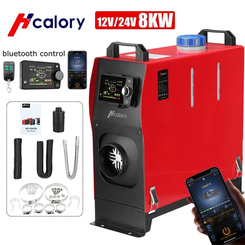 

Hcalory 12V Universal 5-8KW Car Parking Heater All In One Air Heater LCD Screen Remote Control For Car Truck RV