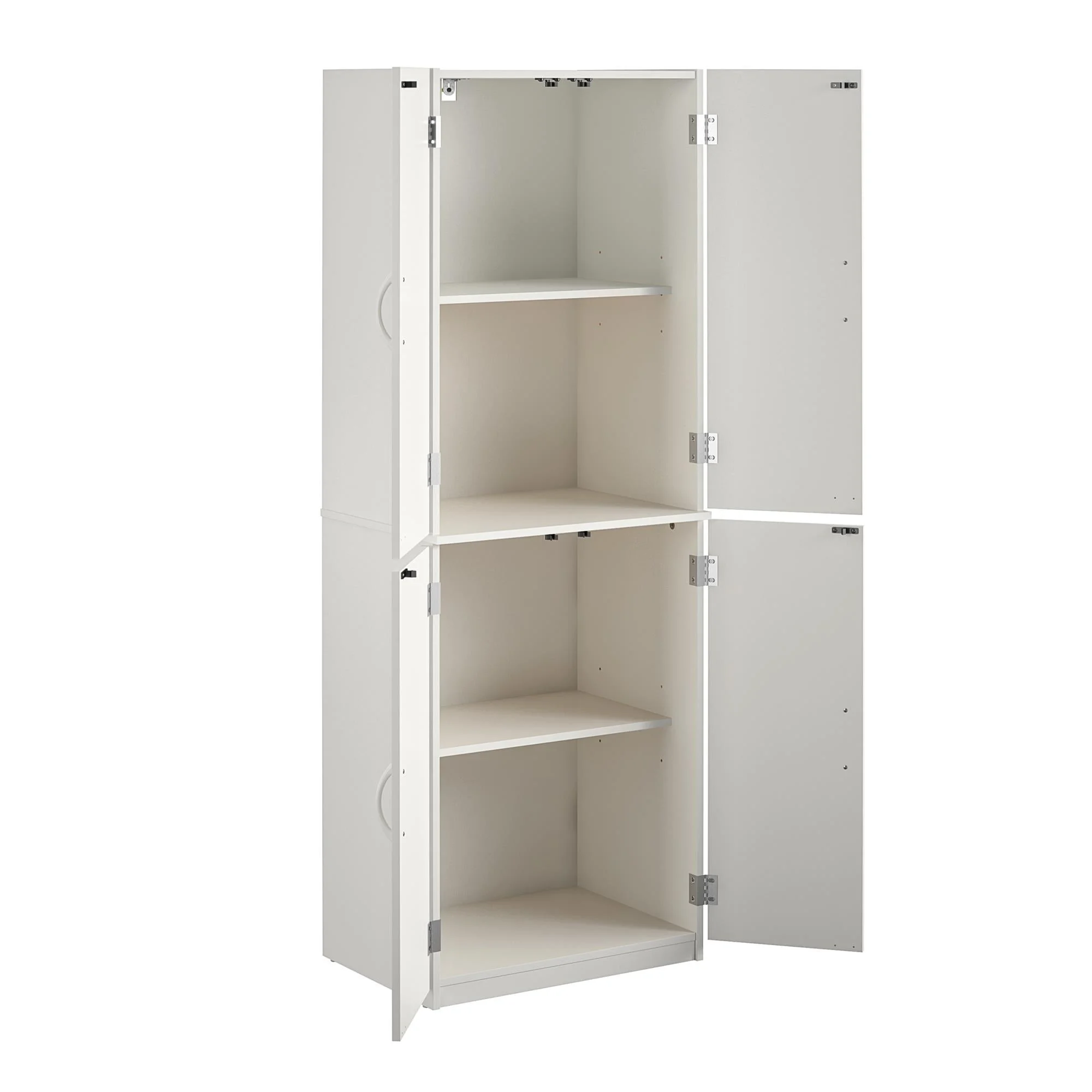 4 Door 5' Storage Cabinet, Bedroom Cabinets Living Room Bathroom Cabinets White Storage 78 JFurnitures 2026