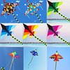 1PC Cartoon Children Kite Blue Red Fighter Rainbow Plane Kite For Kids Adults Large Huge Delta Kite Outdoor Toy  Воздушный Змей 5