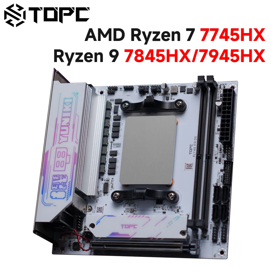 TOPC Motherboard AMD R7 7745HX R9 7845HX 8945HX Mainboard DDR5*2 2