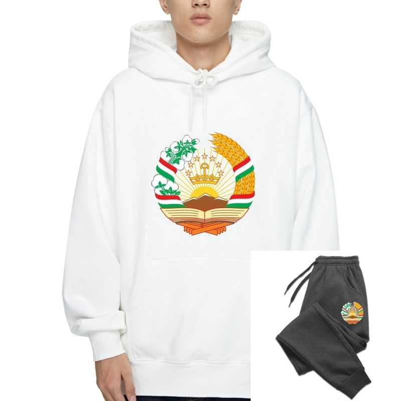 

Tajik Emblem Sweatshirt Hoodies Hoody Free Sticker Tajikistan flag TJK TJ