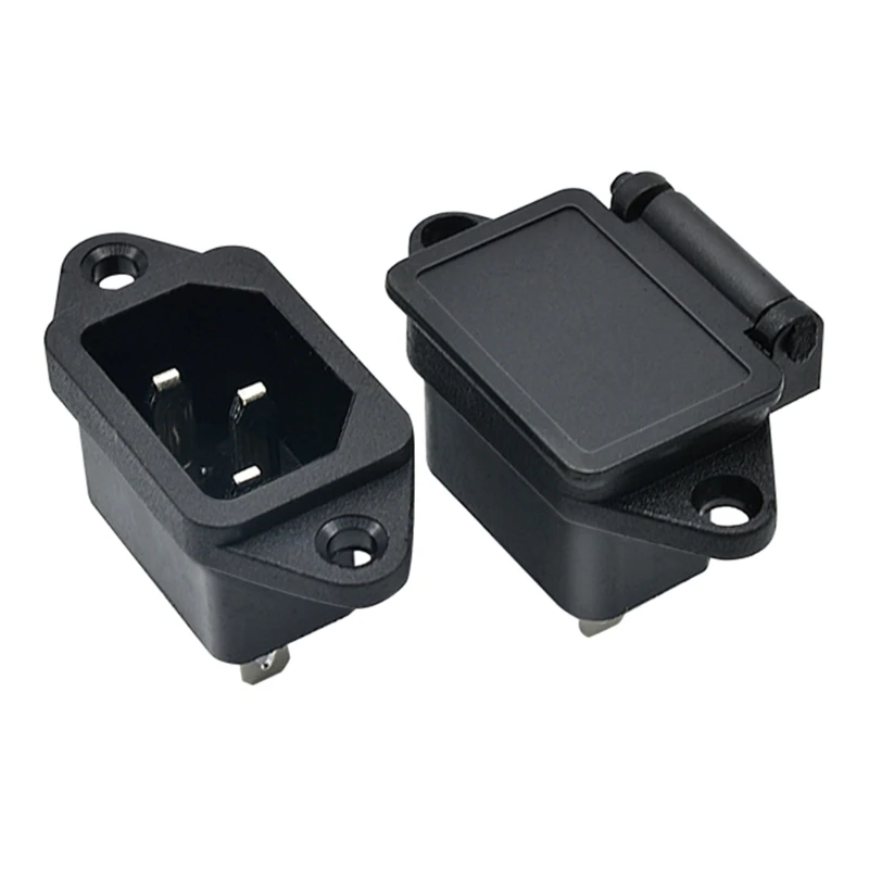 

W8KC 250V 10A IEC320 C14 3-контактная входная розетка шнура питания с вилкой