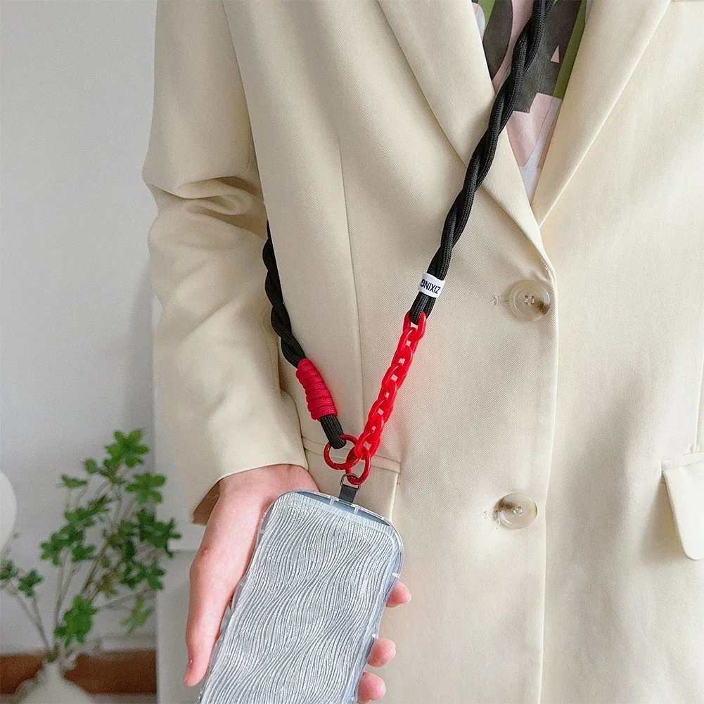 Handwoven Unisex Crossbody Mobile Lanyard - Sturdy, Durable, and Stylish Korean Design