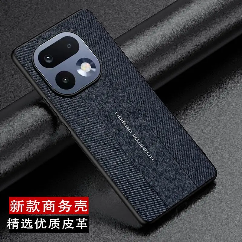 Luxury PU Leather Skin-Friendly Protective Back Cover with Soft Edge Shell