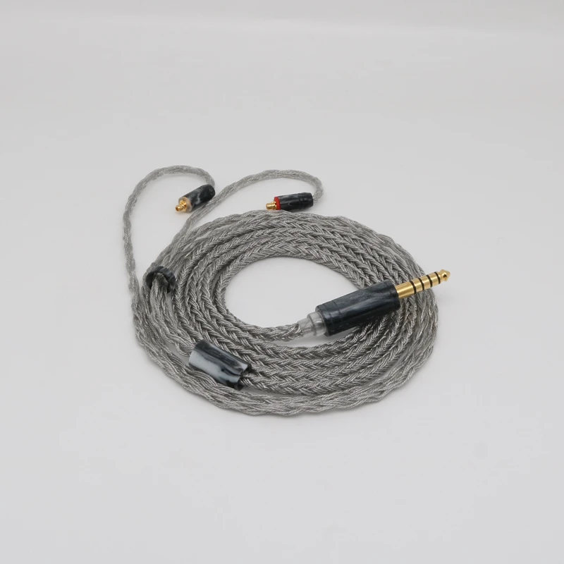 

YGUAGNYU 24-жильный серый Графеновый Улучшенный кабель для наушников 2,5/3,5/4,4 мм штекер с MMCX/2Pin/QDC/TFZ AS16 TRN Anole VX KZ ZS10 ZST