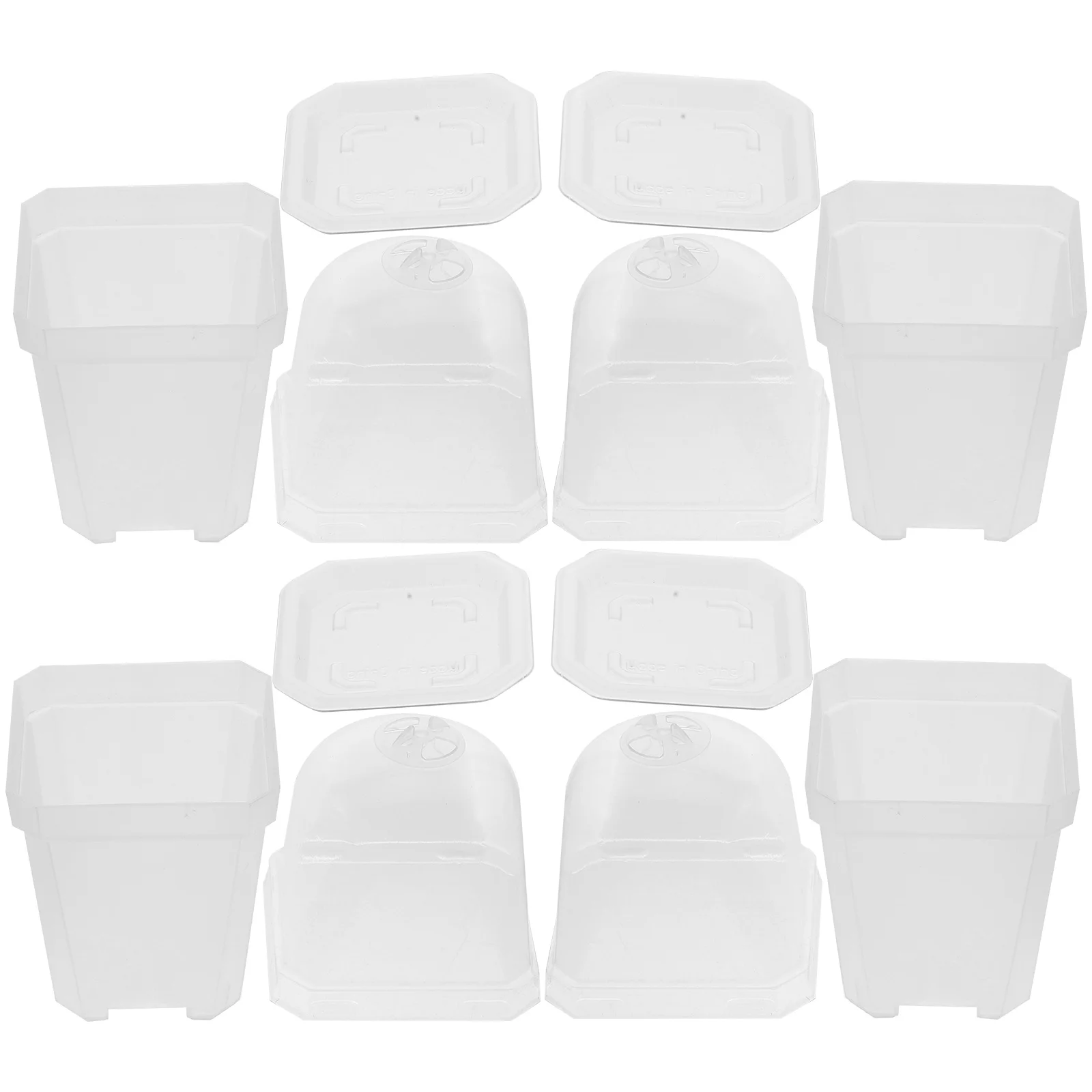 

10 Pcs Thermally Insulated Gardening Planting Containers Small Plastic Pots Flower for Plants Succulent Planter Nursery