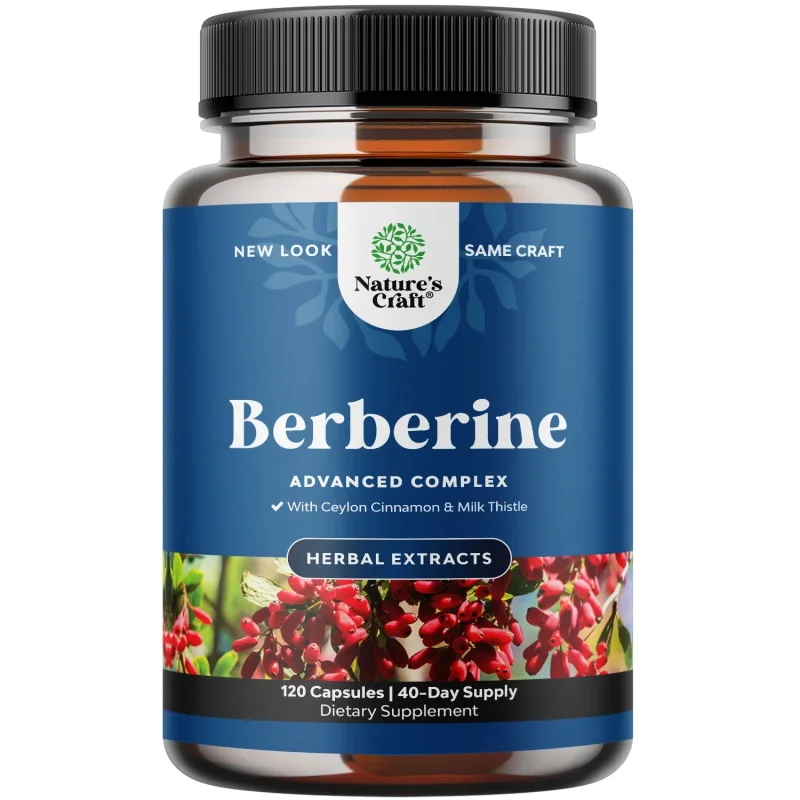 Berberine 1200 Mg Advanced Complex With Ceylon Cinnamon And Milk Thistle Antioxidant Supplement Heart And Immune Support