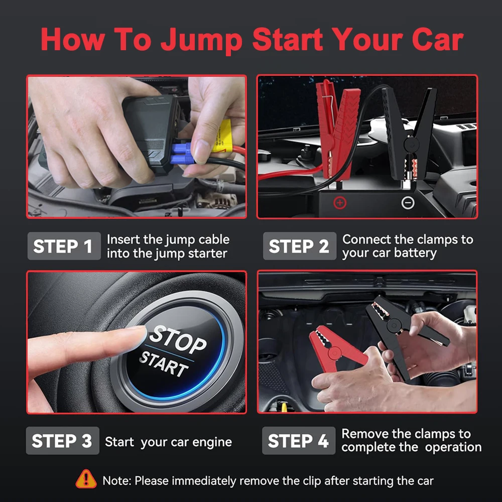600A Car Jump Starter 6