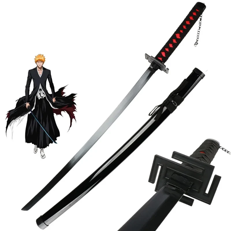 

104cm Katana Sword Bleach Kurosaki Ichigo Katana Wooden Role-Playing Anime Weapon Sword Toy Katana Prop