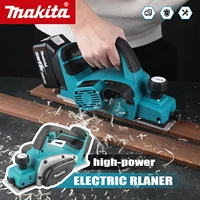 Makita – raboteuse électrique: largeur de rabotage de 82mm, 15000 tr/min, puissance 650W, profondeur de coupe de 2.5mm, poignée ergonomique pour bricolage, travail du bois et fabrication de planches 1