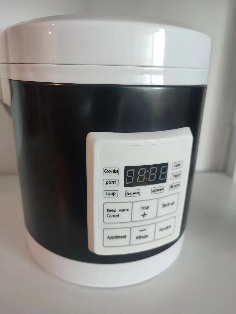 Arier Mini rice cooker 12-24V 220V Multifunction Electric steamer home Appliance portable for camping Black English Menu 4