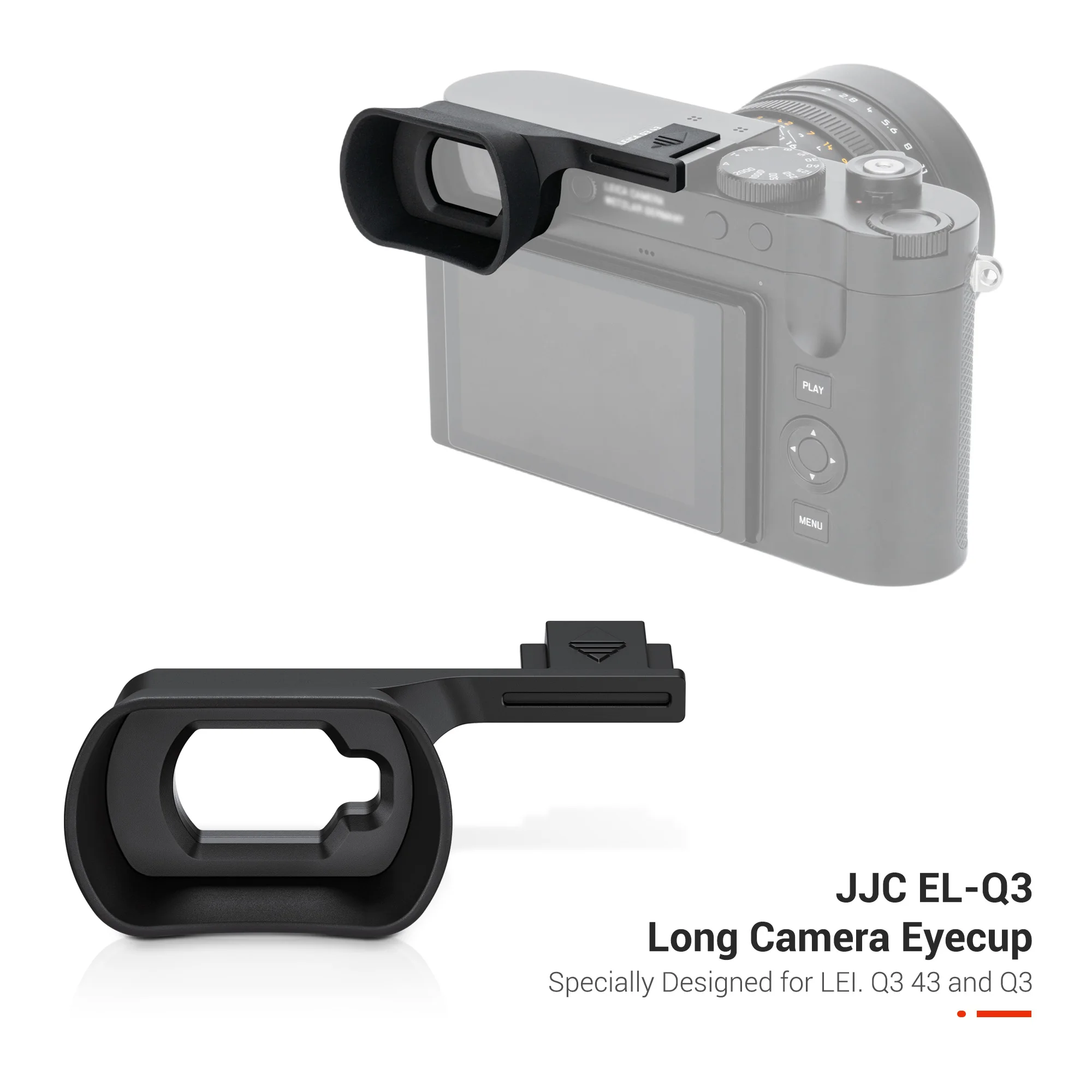 JJC Soft Silicone Camera Viewfinder Extended Eyecup Eyepiece for