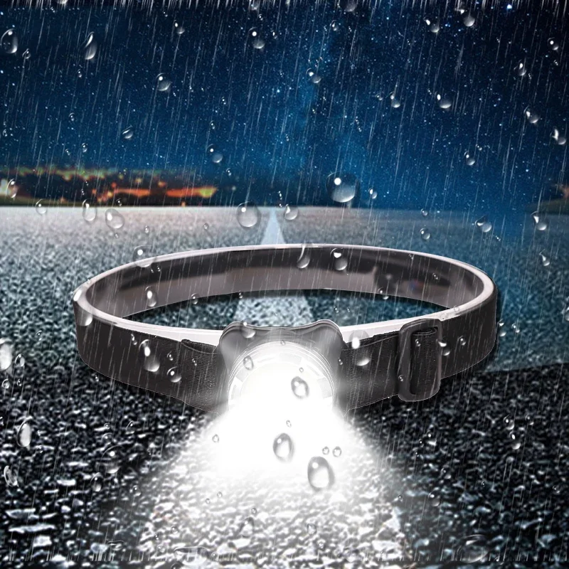 Built-in battery LED headlamp USB Rechargeable COB work light 3 light mode Waterproof headlight for fishing camping head flashlight cob headlamp