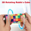 Creative 3D Rotating Sliding Rubik's Cube Color Tower Decompression Puzzle Rubik's Cube Child Puzzle Toy Parent-child Prop Gift 1