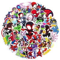 50PCS New Spider Man Amazing Friends Sticker DIY Guitar Laptop Luggage Skateboard Graffiti Decals Fun for Kid 2