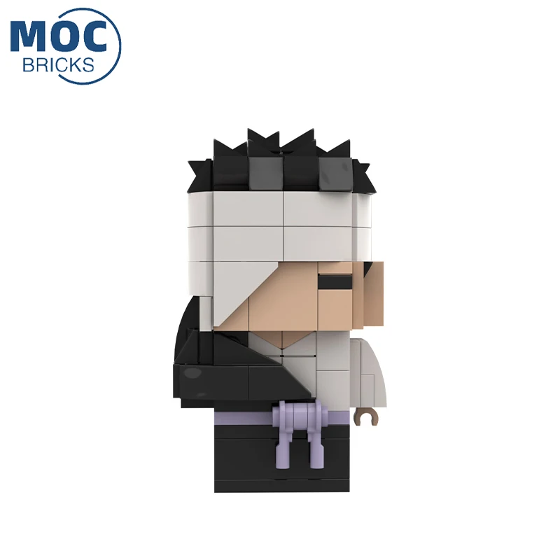 

MOC Brickheadz Animated Film Dark Organization Leader Character Set DIY Model Assembled Building Blocks Children's Toys