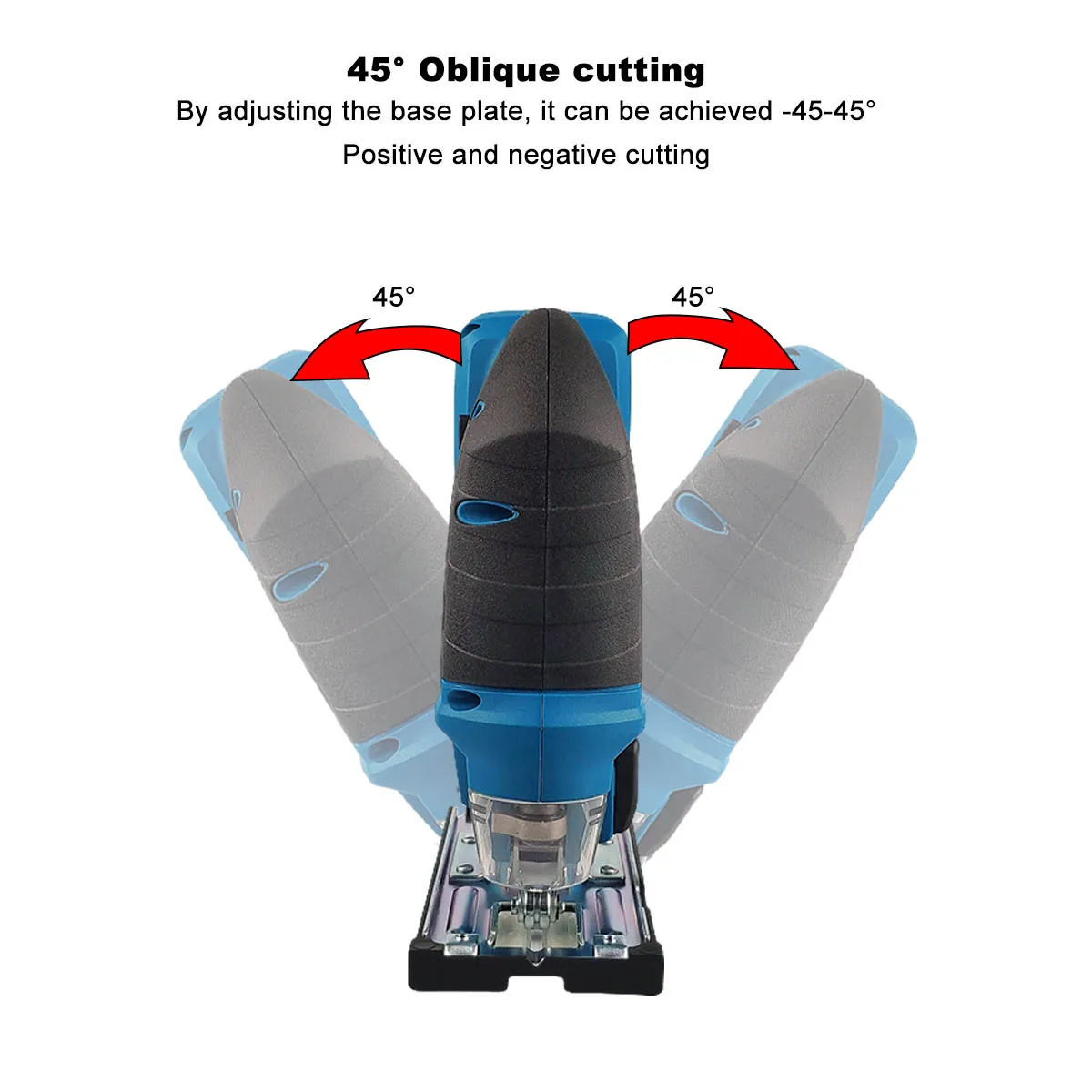 65mm 2700RPM Cordless Jigsaw Electric Jig Saw Portable Multi-Function Woodworking Power Tool for Makita 18V Battery 3