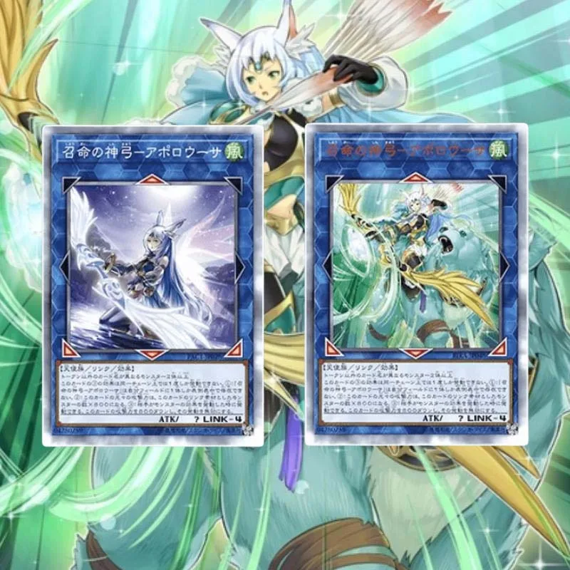 

Yu Gi Oh Kawaii Apollousa лук богини самодельные аниме игровые персонажи Классическая серия цветная вспышка коллекция карточка игрушка подарок