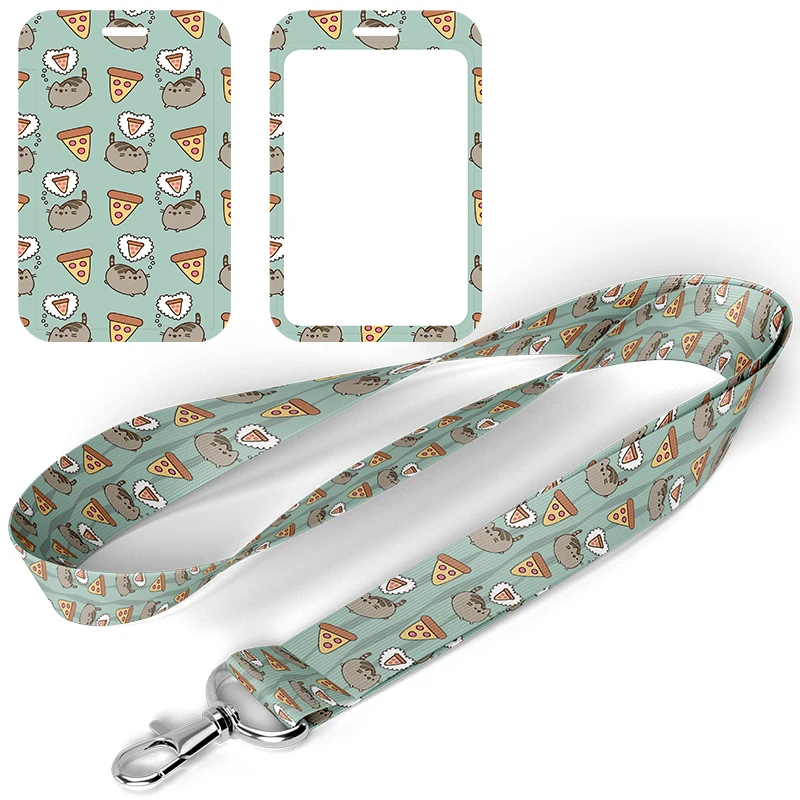 

D1017 Cute Cartoon Lanyard Card Neck Strap Lanyards ID Badge Holder Keychain Key Holder Hang Rope Keyrings Accessories Gifts