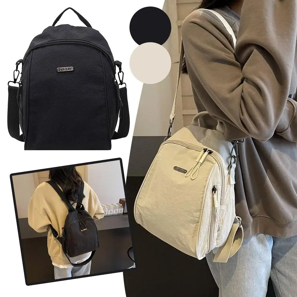 Fashion Oxford cloth Backpack Large capacity Commuting Travel Backpack Lightweight Unisex Shoulder/Handheld Bag Schoolbag